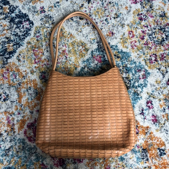 Fossil Handbags - Fossil Genuine Leather Basket Weave Bag. EUC.